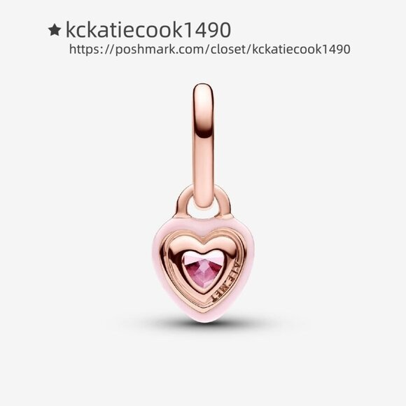 Pandora ME Pink Chakra Heart Mini Dangle Charm - Picture 2 of 2